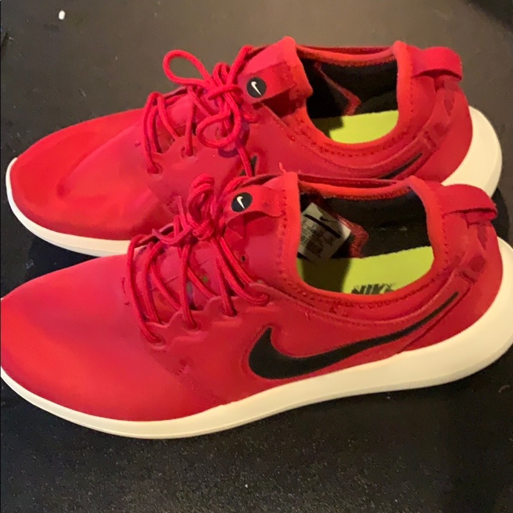 Bright Red Nike Air Mesh Sneakers